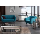 Стол журнальный SIGNAL FOSSIL A дымчатый/серебряный, 120/60/40